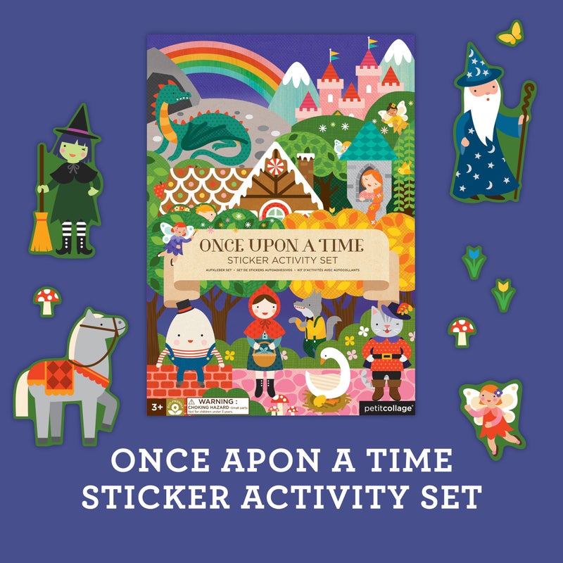 Petit Collage Sticker Activity Book, Once Upon A Time â€“ Giant Fold Out Sticker Book for Kids, Includes Over 100 Reusable Stickers â€“ Activity Book for Ages 3+ - Image 5